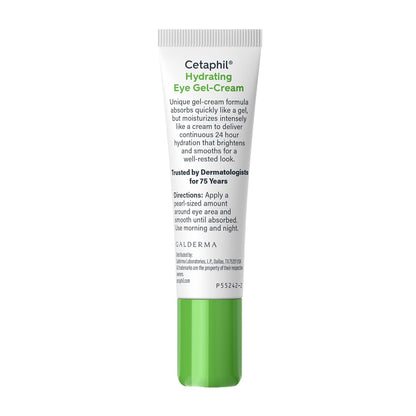 Cetaphil Hydrating Eye Gel-Cream – Premium Under-Eye Treatment with Hyaluronic Acid, 24-Hour Deep Hydration