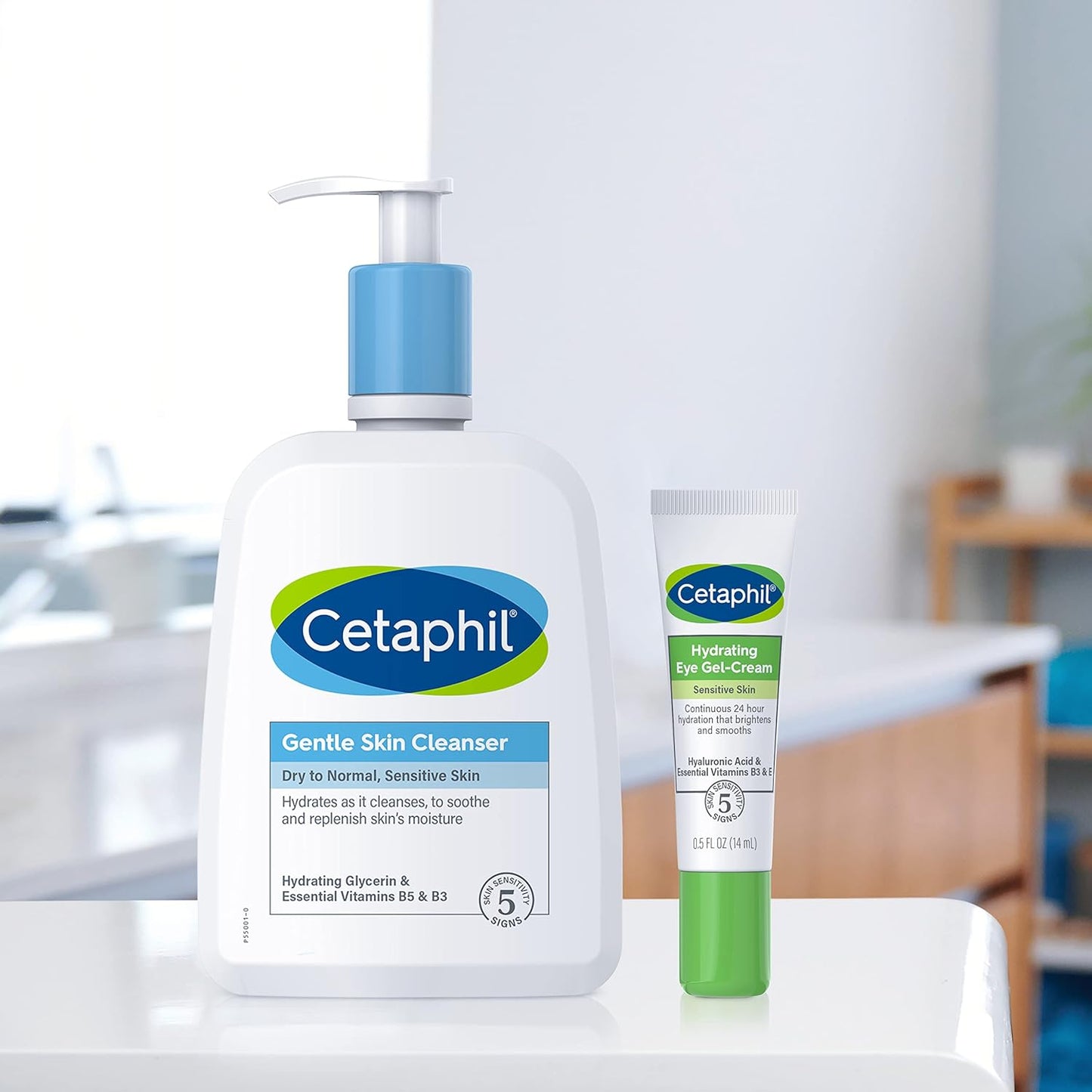 Cetaphil Hydrating Eye Gel-Cream – Premium Under-Eye Treatment with Hyaluronic Acid, 24-Hour Deep Hydration