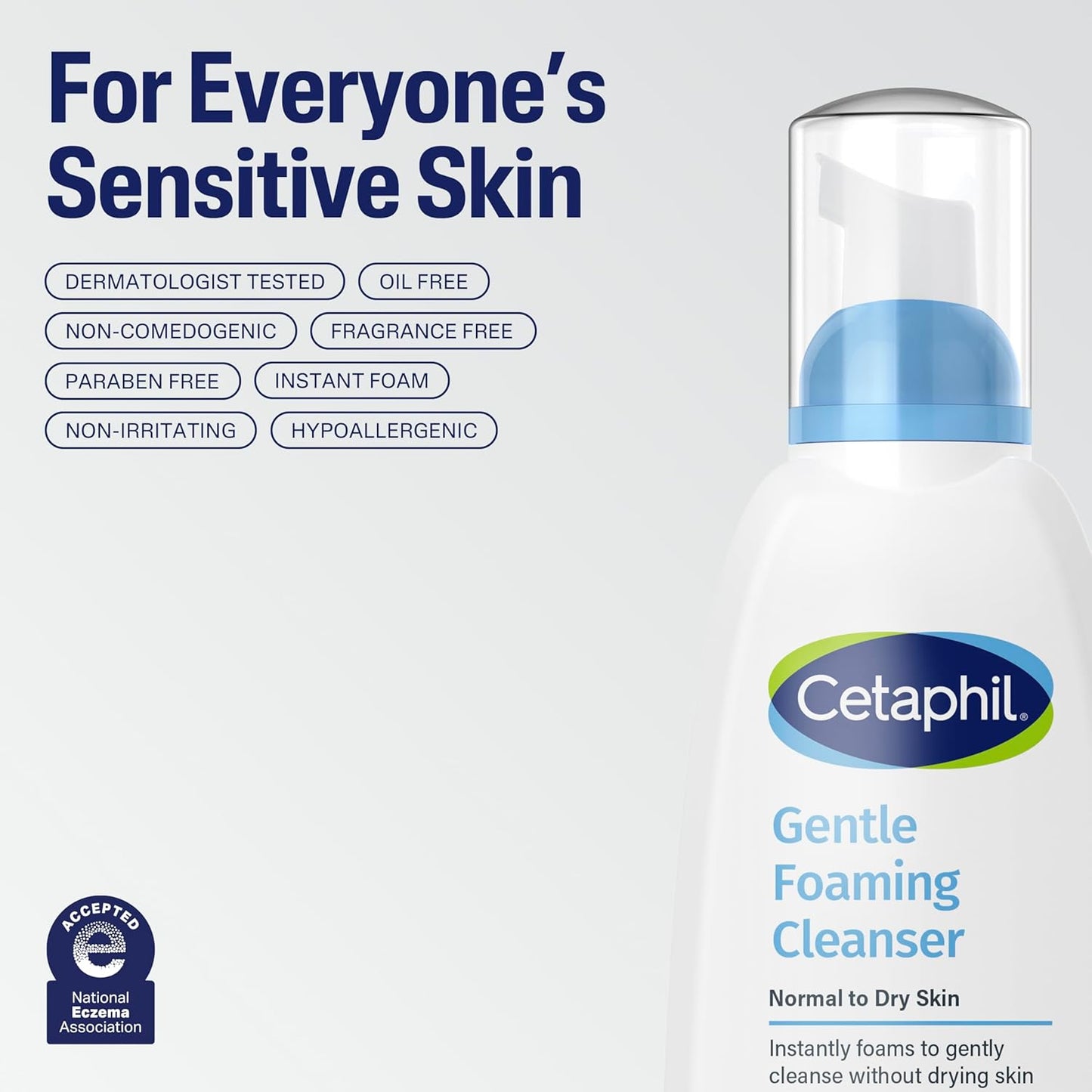 Cetaphil Oil Free Gentle Foaming Cleanser – Mindful Morning Skincare Ritual for Sensitive, Reactive Skin