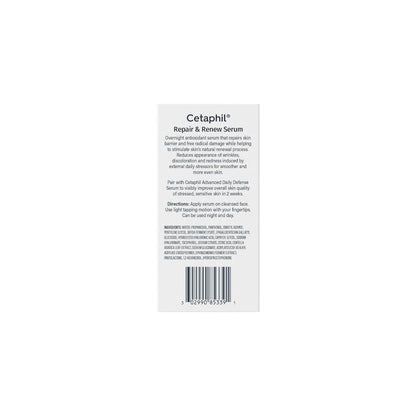 Cetaphil Repair & Renew Night Serum for Sensitive Skin – Premium PM Serum with Gallic-AOX Power Complex
