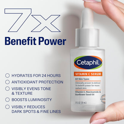 Cetaphil Vitamin C Serum – Thoughtful Birthday Gift for Women Who Love Gentle Brightening Skincare
