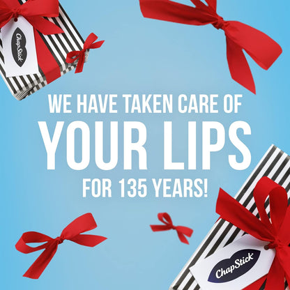 ChapStick Classic Lip Balm Bulk – Affordable Stocking Stuffer and Valentine's Day Card Gift for Her, Medicated 12 Pack