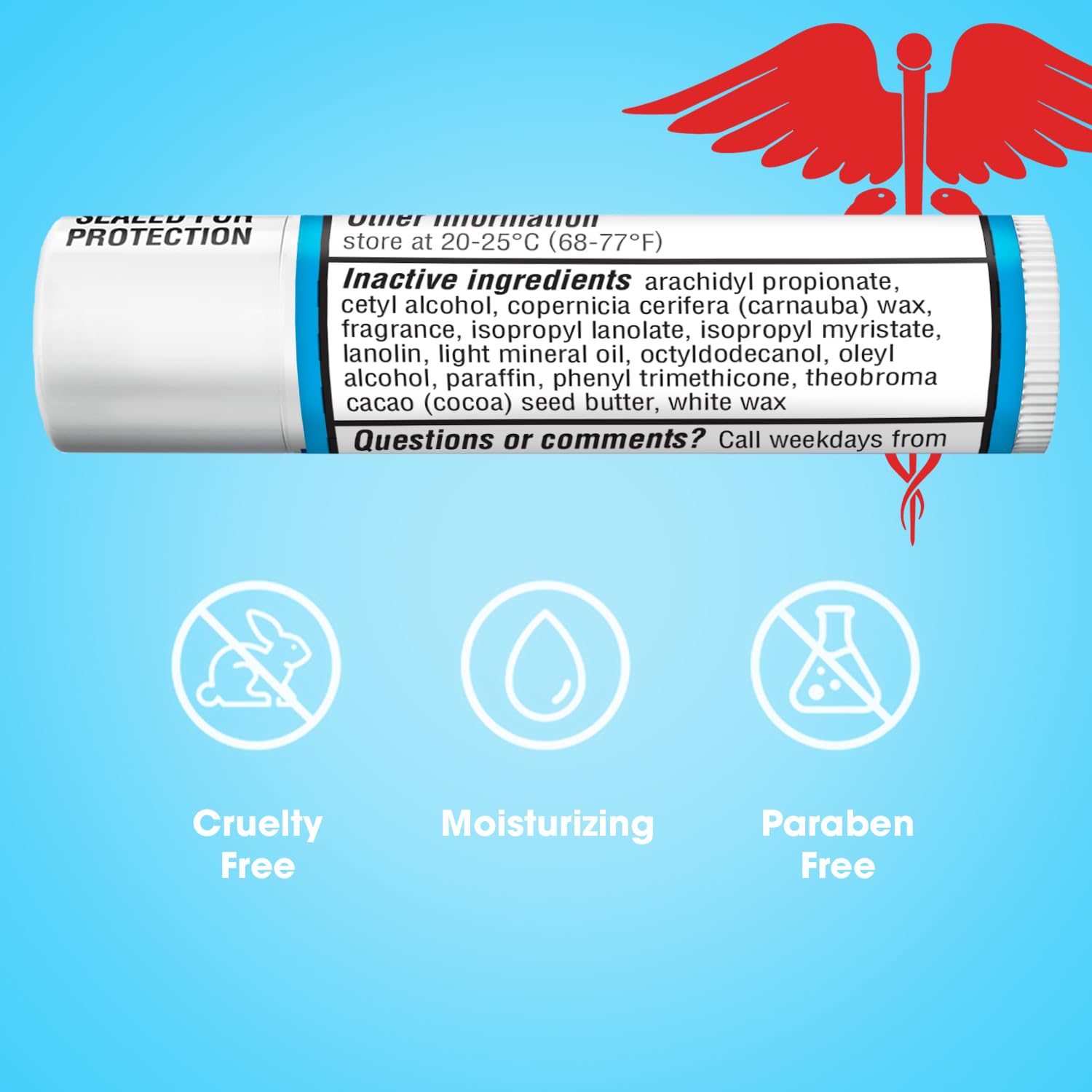 ChapStick Classic Lip Balm Medicated – Nightly Bedtime Self Care Ritual and Wind Down Beauty Essential, 12 Stick Pack
