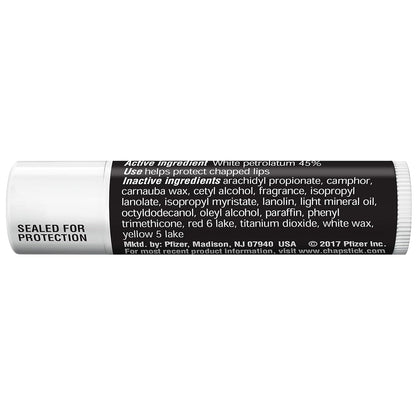 ChapStick Classic Original Lip Balm Tubes – Child-Friendly Lip Care for Backpacks, Lunchboxes, and Nursery Stocking