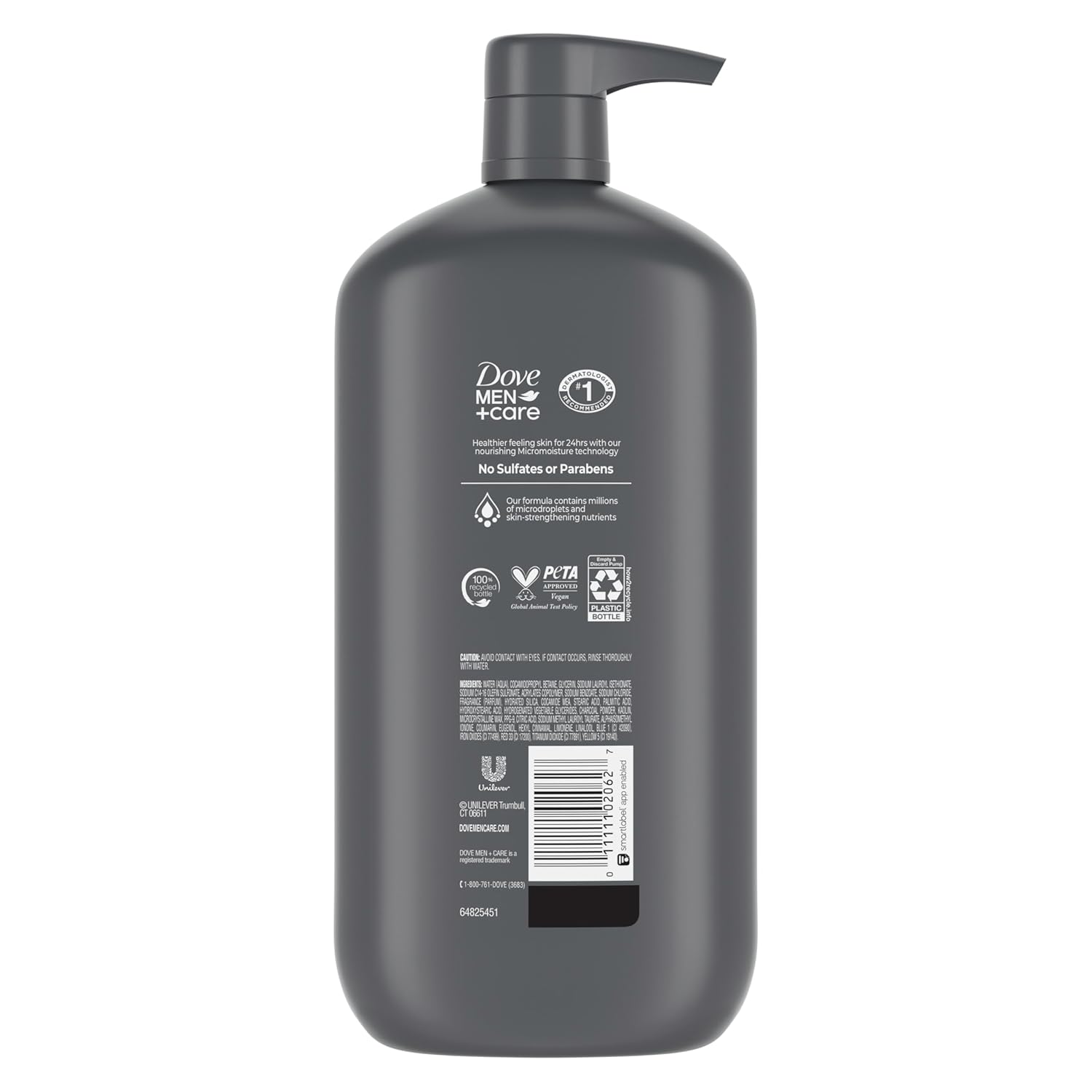 charcoal + clay purifying formula with bergamot scent