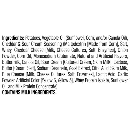 cheddar and sour cream seasoning made with real cheddar cheese