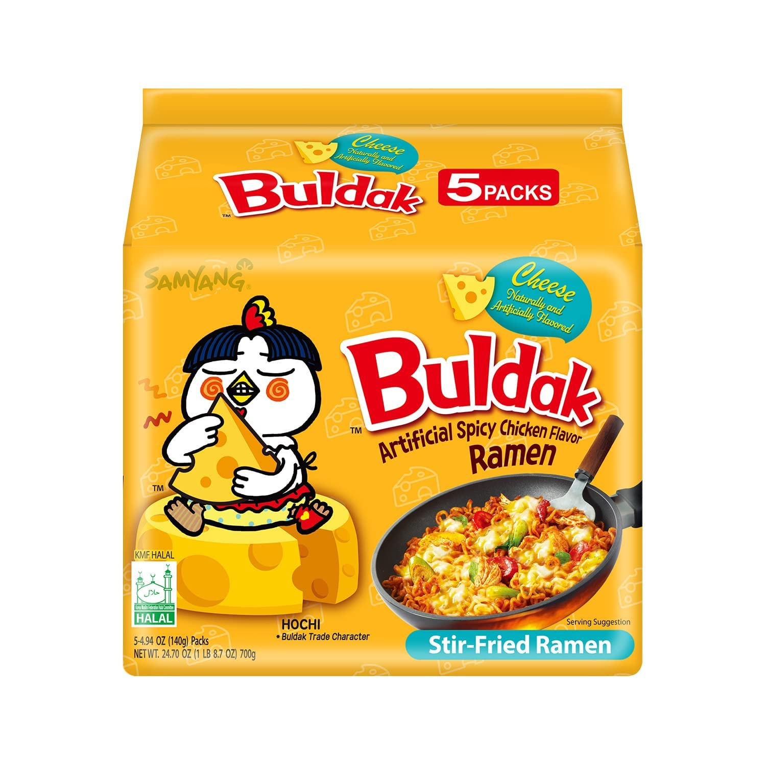 cheese-flavored spicy chicken sauce packet