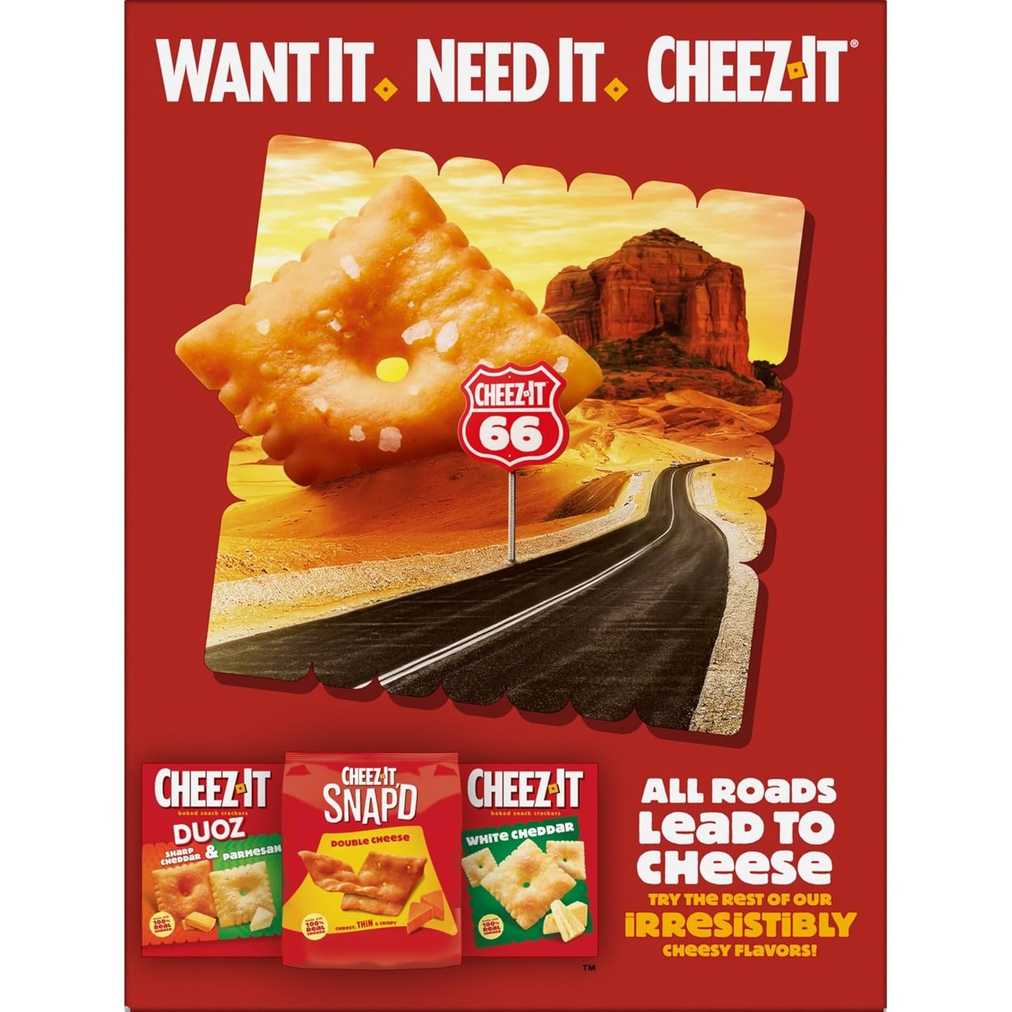 Cheez-It Grooves Sharp White Cheddar Crackers – Crunchy Lunchbox Snack for Kids' School Lunches and After-School Cravings, 17oz Family Size Box