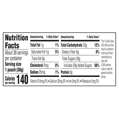chewy (not hard) candy consistency offering a softer bite than classic sweetarts