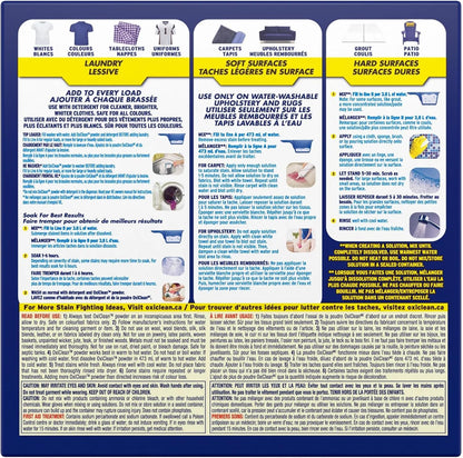 chlorine-free, color-safe formula safe for whites and colored fabrics
