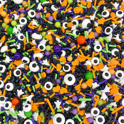 chocolate sixlets for crunch and rich color contrast