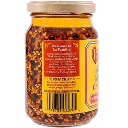 Cholula Chili Crisp Chiles & Pepitas – Quick Office Lunch Upgrade for Meal Prep and Desk-Side Snacks, 8 oz