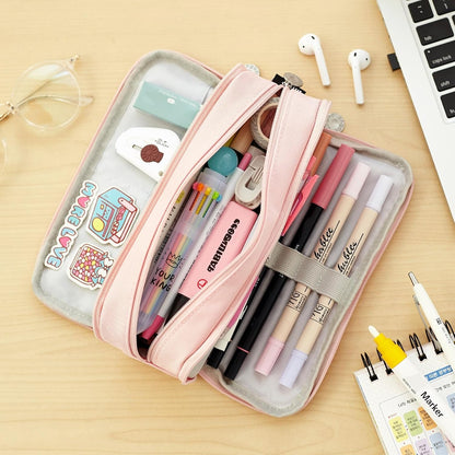 CICIMELON Library Study Bag Insert – Compact Pencil Pouch for Notebooks and Supplies