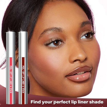 Cilrofelr Peel Off Lip Liner Stain for Outdoor Weddings, Waterproof Long-Lasting Lip Color for All-Day Events