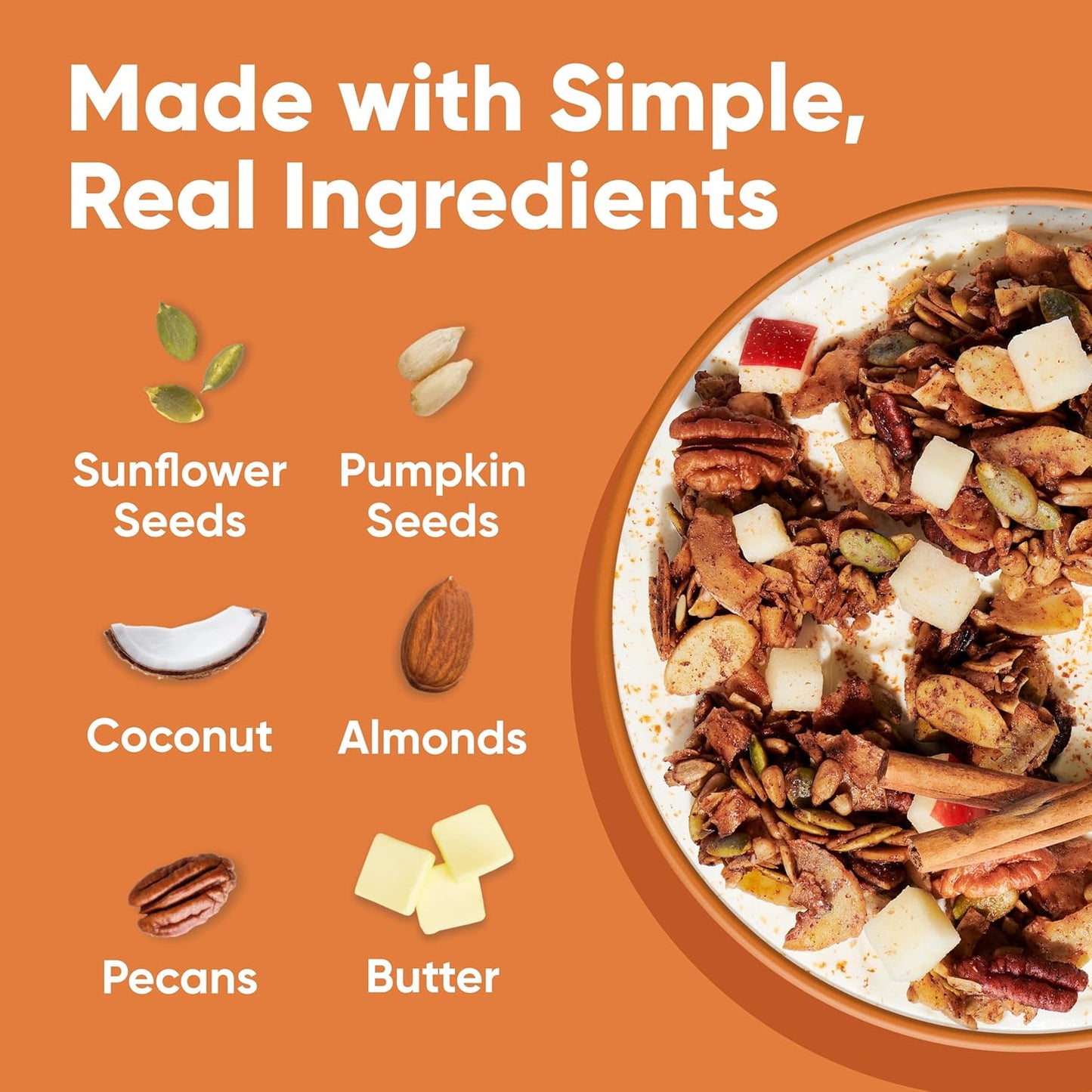 cinnamon-pecan flavor profile with a pinch of salt for balance
