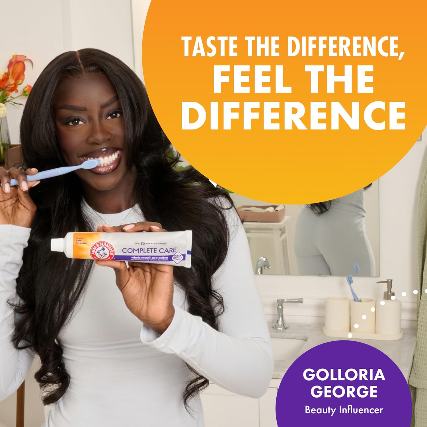 claimed up to 3x more plaque removal in hard-to-reach areas vs. leading toothpaste