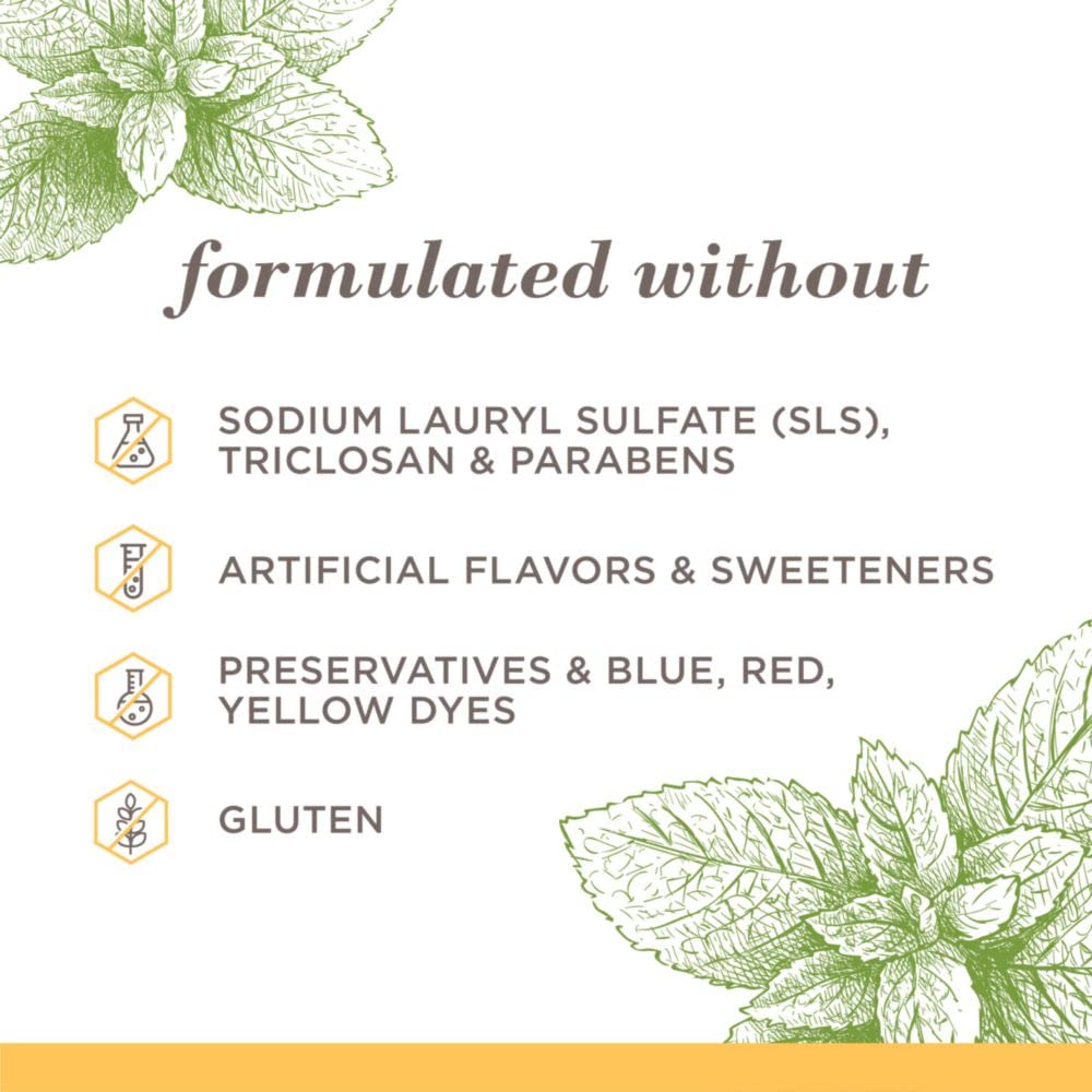 clean formulation free of sls, parabens, triclosan, artificial flavors, preservatives, and plastic microbeads