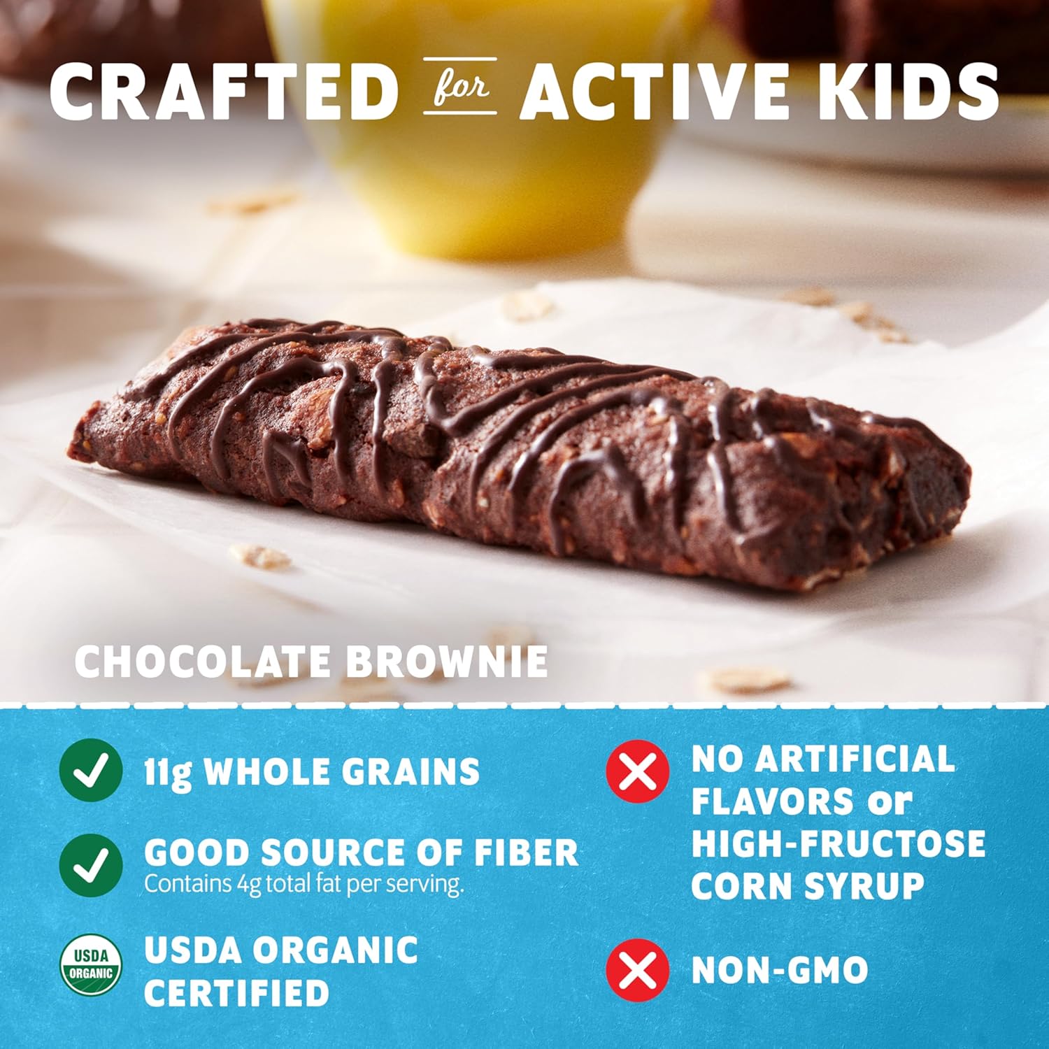 clean label: no hfcs, no artificial flavors, colors, or preservatives; kosher certified