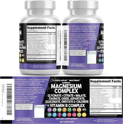 Clean Nutraceuticals Magnesium Complex – Bedside Sleep Support for Nightly Wind-Down Routines