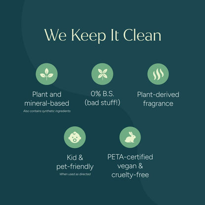 clean-rinsing water-sheeting technology that requires only a small drop per use