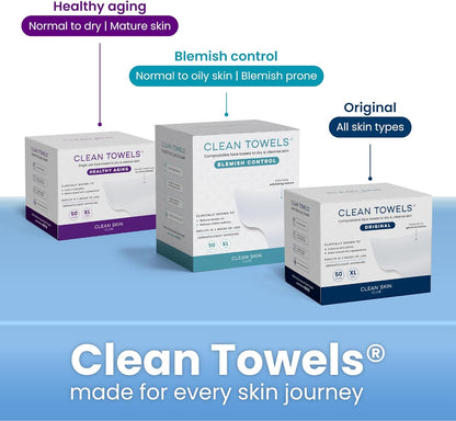Clean Skin Club Clean Swabs – Mindful Skincare Ritual Tool, Hypoallergenic Bamboo & Organic Cotton for Sensitive Skin