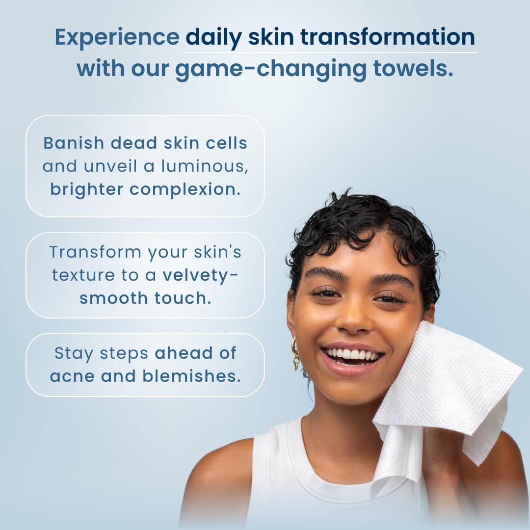 Clean Skin Club Clean Towels XL Supreme – Gentle Disposable Face Cleansing Cloth for Sensitive Self-Care Routines