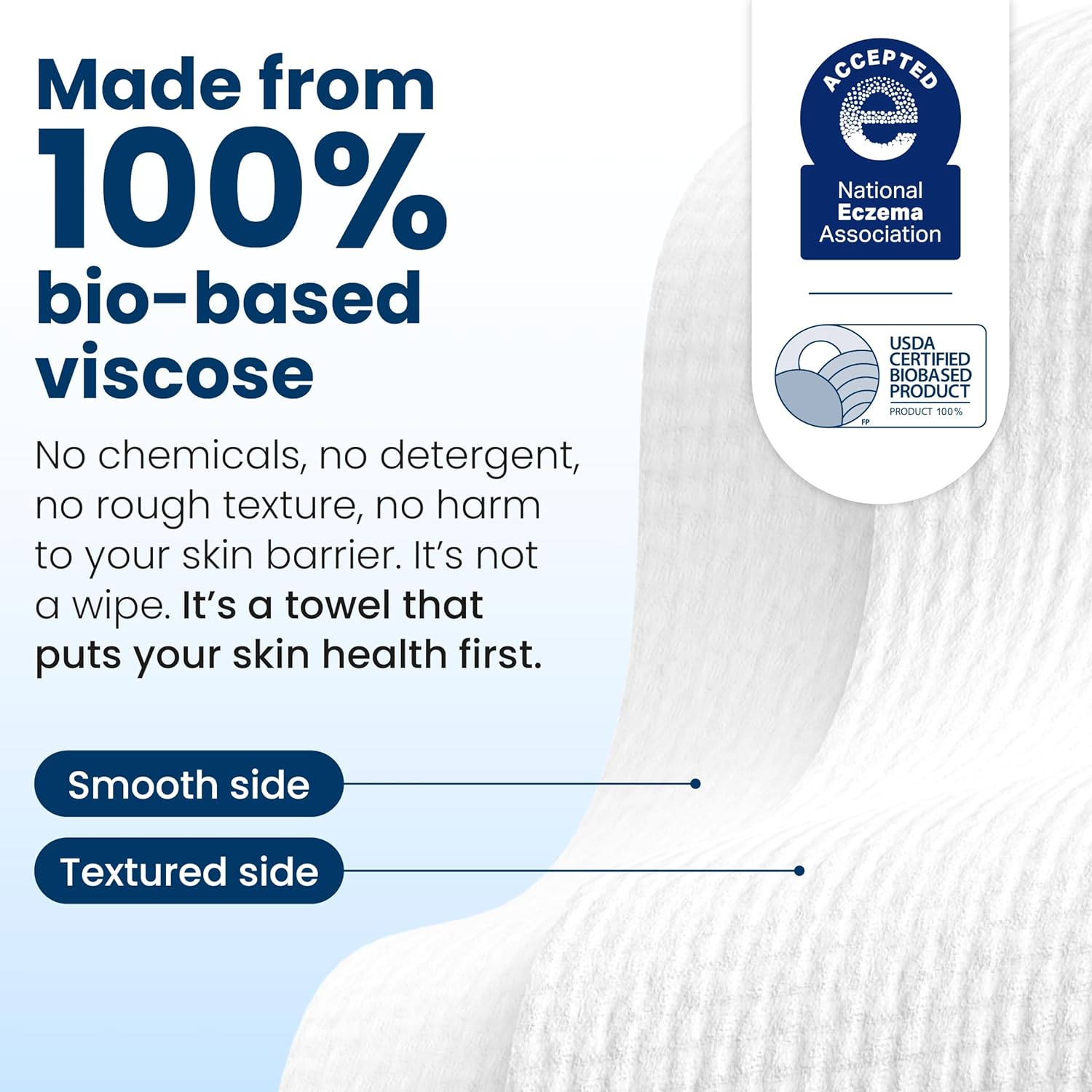 Clean Skin Club Clean Towels XL – Teen Dorm Room Skincare Safe, Gentle Acne-Prone Face Wipes