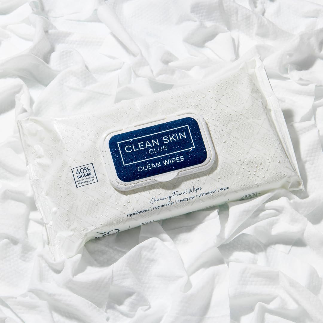 Clean Skin Club XL Face Wipes – Nightly Wind-Down Makeup Remover for the Bathroom Vanity