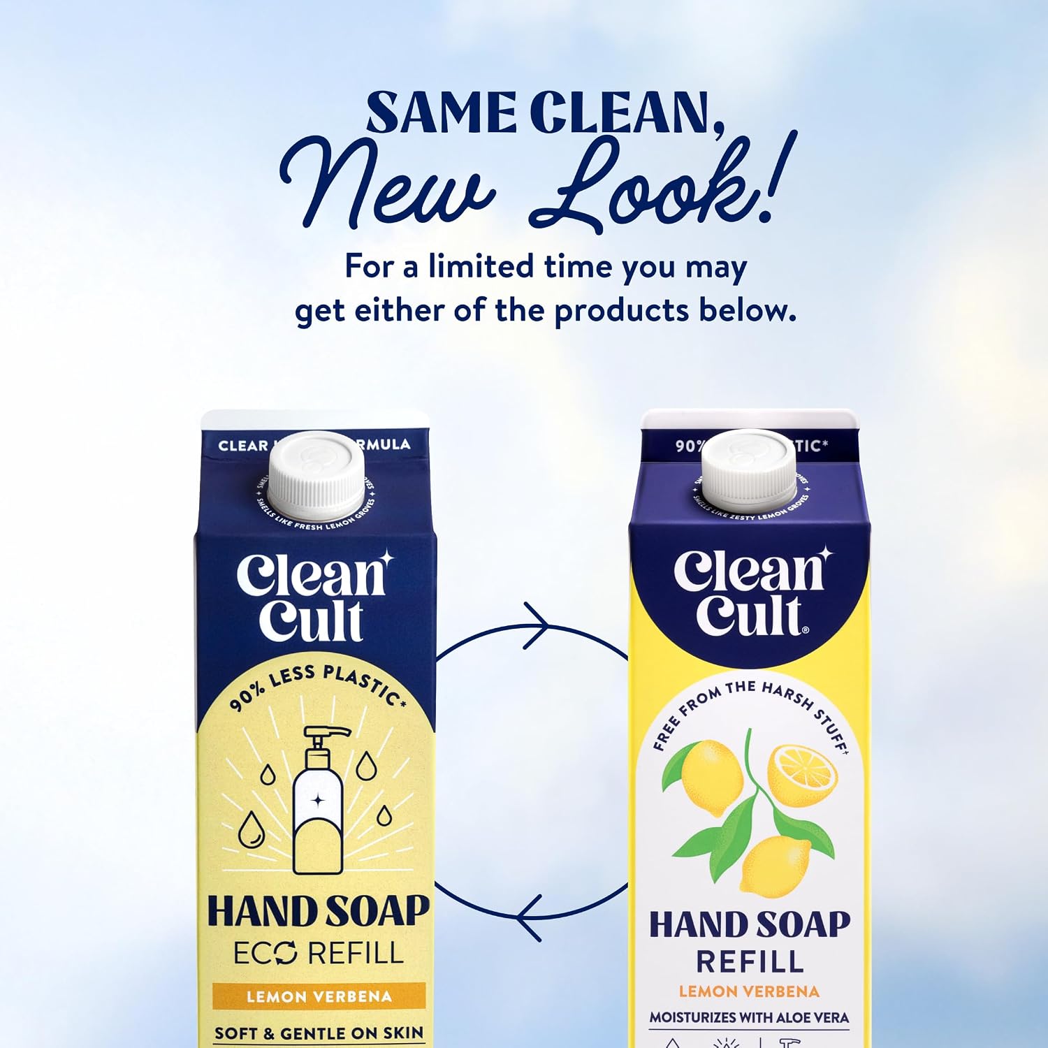 Cleancult Liquid Hand Soap Refill for Holiday Gifting, Thoughtful Non-Toxic Hand Wash in Paper-Based Packaging