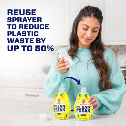 cleaning mist that activates on contact to cut grease, grime, and soap scum instantly