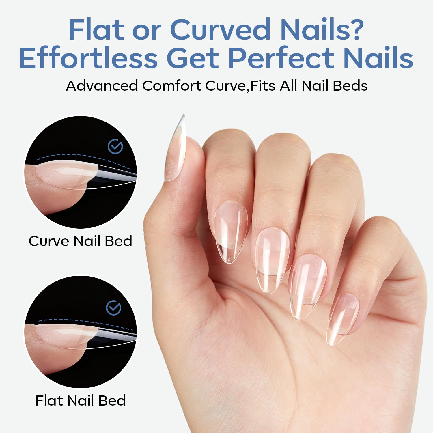 clear base suitable for gel polish, liner gel art, acrylic, dip powder, and poly gel