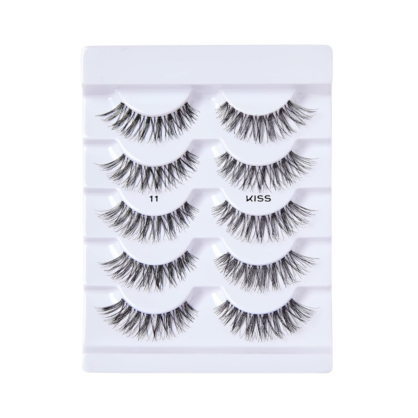 clear flexible band for a seamless, natural lash line