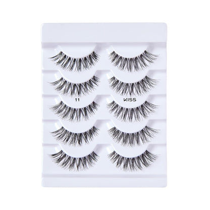 clear flexible band for a seamless, natural lash line