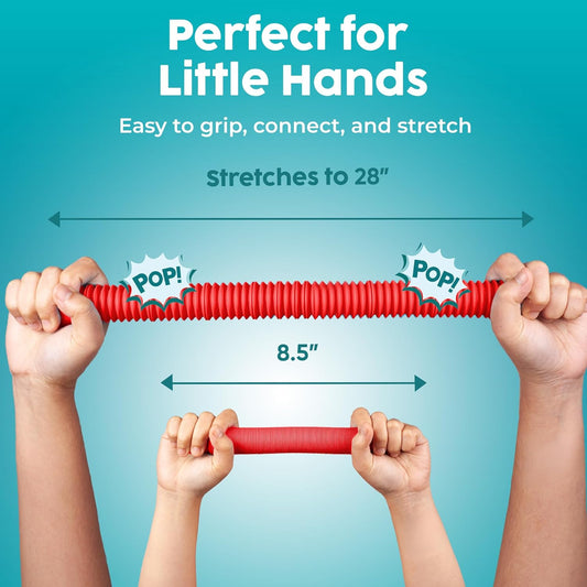 click-to-connect ends that link into bracelets, hoops, and long chains