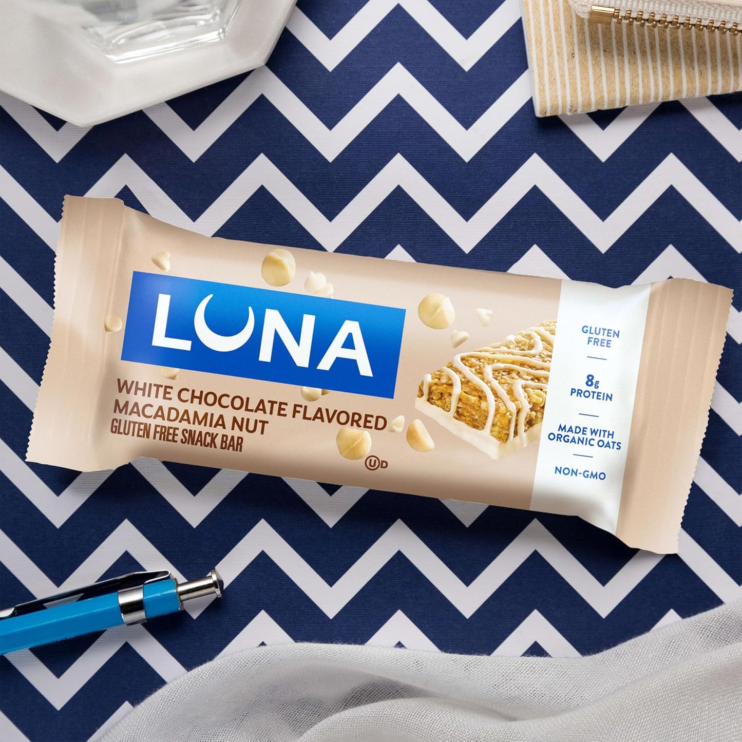 Clif Bar Luna White Chocolate Macadamia – Mindful Plant-Based Snack for Yoga Studio and Meditation Retreat Recovery