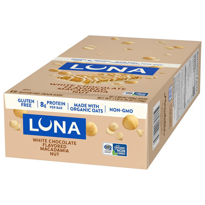Clif Bar Luna White Chocolate Macadamia – Trail-Ready Energy Bar for Hiking Pack and Weekend Adventure Fuel
