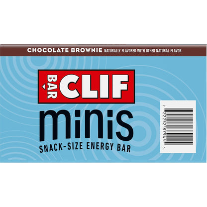 CLIF BAR Minis Chocolate Brownie – Clean-Eating 100-Calorie Snack for Midday Energy Slumps, Plant-Based 20 Count