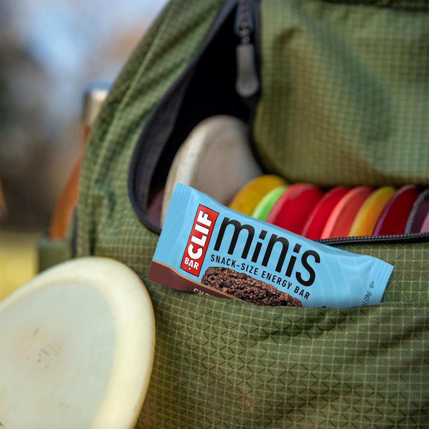 CLIF BAR Minis Chocolate Brownie – Portable Snack-Size Energy Bars for Hiking Trails and Camping, 0.99 oz Resealable 20-Pack