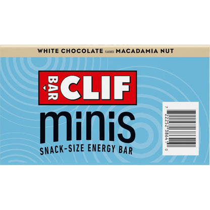 CLIF BAR Minis White Chocolate Macadamia Nut Snack Bars for Bike Rides, Hiking Trails and Camping Trips