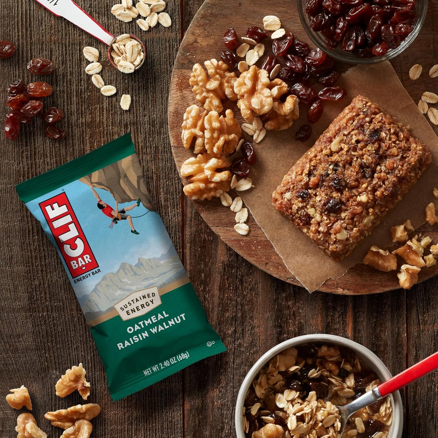 CLIF BAR Plant Protein Bars - Clean-Eating Snack for Home Workouts, Non-GMO Variety (12 ct)