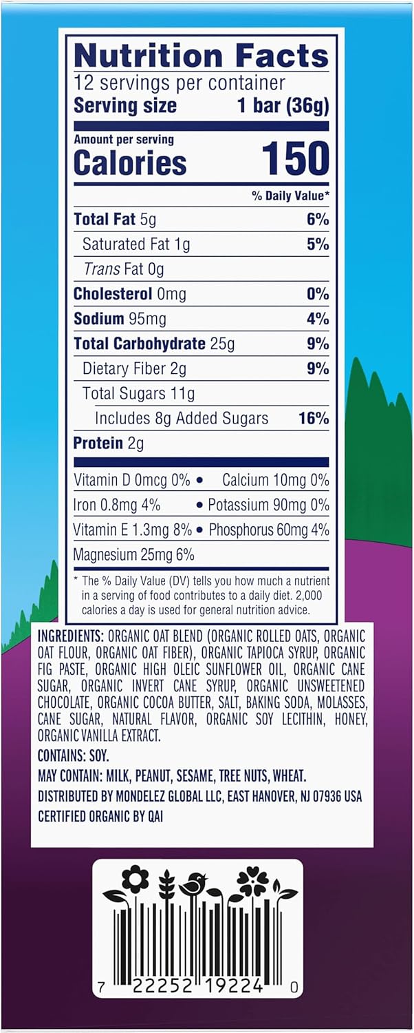 CLIF Kid Zbar Chocolate Chip Clean-Label Snack Bars for Mindful Lunchbox Packing and Guilt-Free After-School Snacking – 12 Pack
