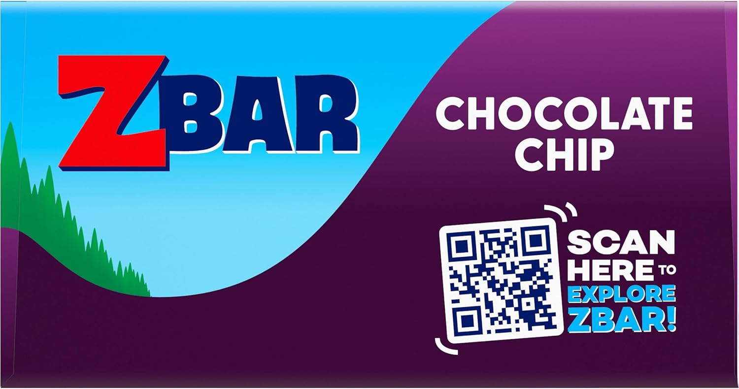 CLIF Kid Zbar Chocolate Chip Clean-Label Snack Bars for Mindful Lunchbox Packing and Guilt-Free After-School Snacking – 12 Pack