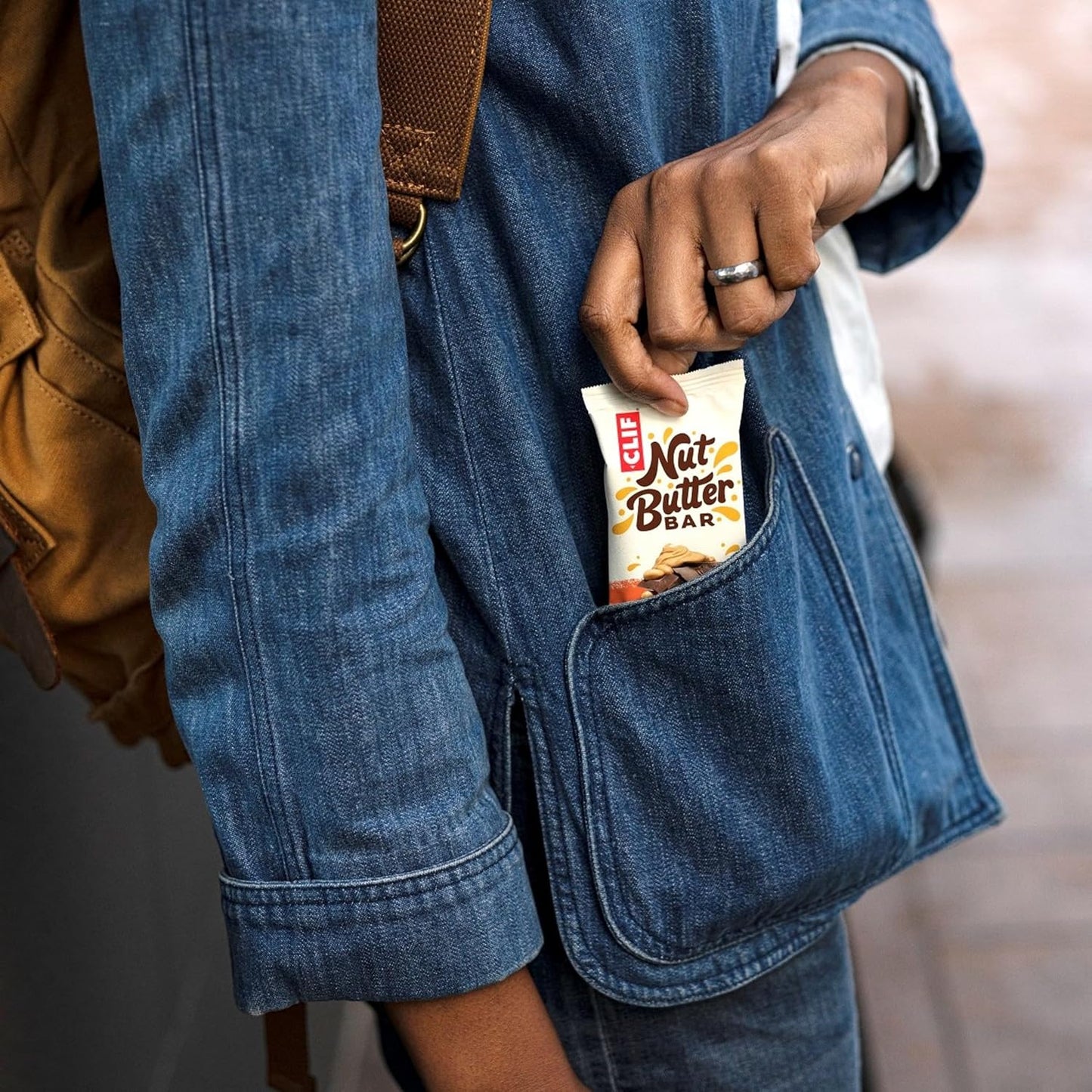CLIF Nut Butter Bar Peanut Butter – Clean-Label Pantry Snack for Mindful Eaters, 5-Pack
