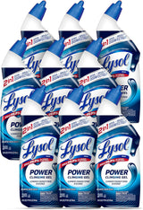 Lysol Toilet Bowl Cleaner, Bleach-Free – Master Bathroom Wind-Down Ritual, Clinging Gel for Toilet Ring Removal