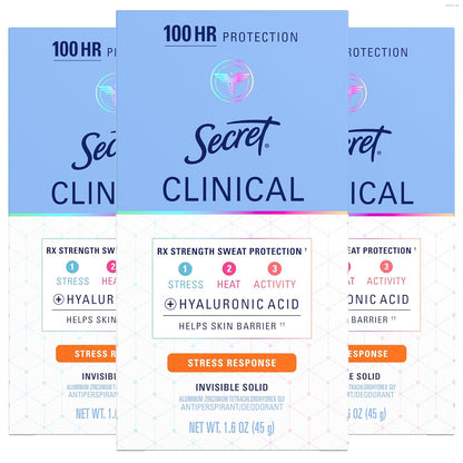 clinical-strength antiperspirant with 3x stress sweat protection