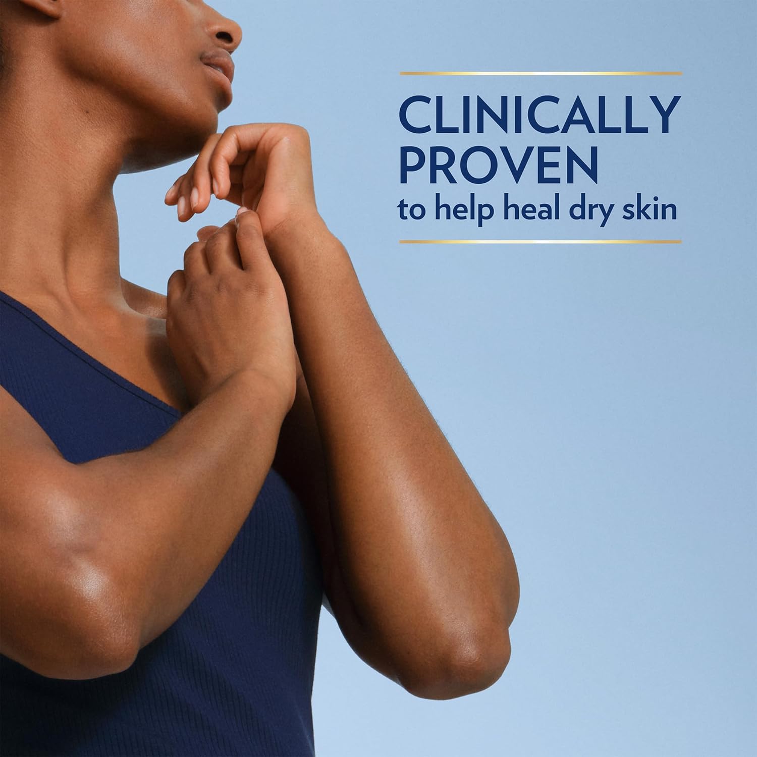clinically proven healing claim for dry, cracked, damaged skin