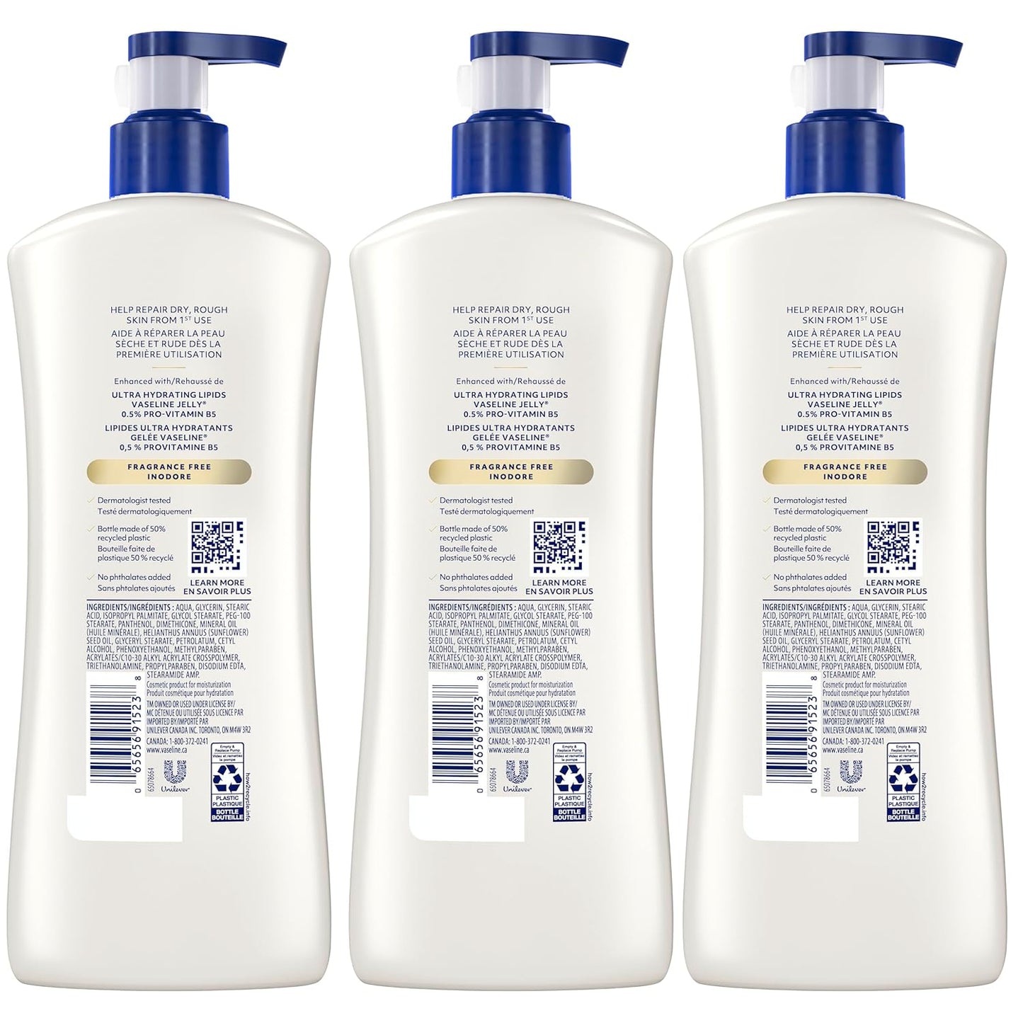 clinically tested 90% more moisture claim vs. untreated skin