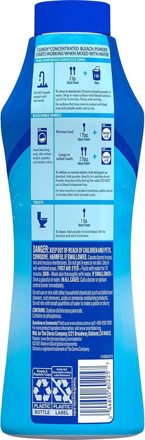 Clorox Bleach Powder – Bulk Cleaning Solution for High-Volume Office Restrooms
