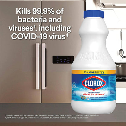 Clorox Concentrated Disinfecting Bleach Cleaner – Office Restroom and Break Room Sanitizer for Small Businesses