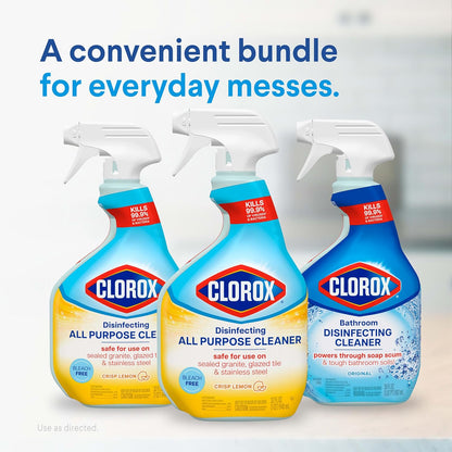 Clorox Disinfecting Cleaner Bundle – Child-Friendly Bleach-Free Disinfection for Playrooms and Kids' Bathrooms